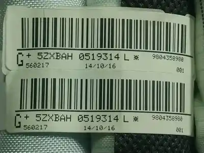 Автозапчасти б/у подушка безопасности передняя левая шторка безопасности за citroen c4 cactus 1.2 vti 82 ссылки oem iam 9804358980  9804358980