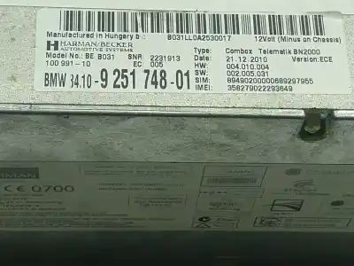 Second-hand car spare part electronic module for bmw x6 (e71, e72) xdrive 40 d oem iam references 84109257161  925174801