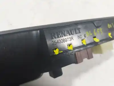 Peça sobressalente para automóvel em segunda mão botão / interruptor elevador vidro dianteiro esquerdo por renault zoe (bfm_) zoe referências oem iam   254008973r