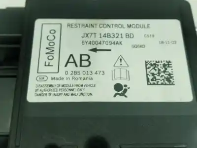 Автозапчастина б/у блок управління подушками безпеки для ford focus iv (hn) 1.5 ecoboost посилання на oem iam 2574155  jx7t14b321bd