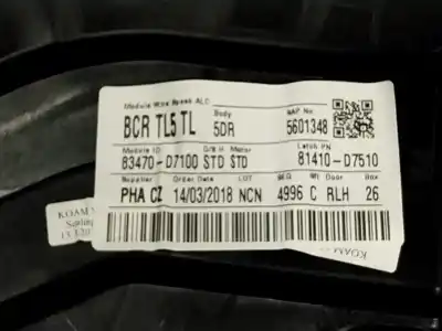 Автозапчастина б/у регулятор склона задній лівий для hyundai tucson (tl, tle) 1.7 crdi посилання на oem iam 83471d7000  83470d7100