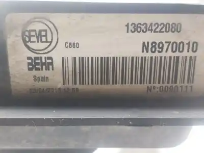 Second-hand car spare part radiator cooling fan for citroen jumper furgón 2.2 hdi 110 oem iam references 1250h4  1363422080
