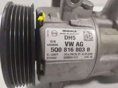 Peça sobressalente para automóvel em segunda mão compressor de ar condicionado a/a a/c por seat leon (5f1) 1.2 tsi referências oem iam 5q0816803d  5q0816803b