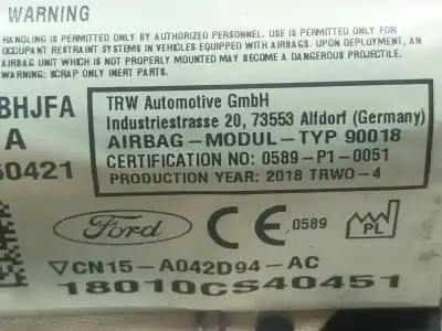 Автозапчасти б/у передняя правая подушка безопасности за ford ecosport 1.0 ecoboost ссылки oem iam   cn15a042d94ac