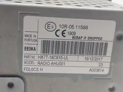 Автозапчастина б/у аудіо система / радіо cd для ford ecosport 1.0 ecoboost посилання на oem iam   hx7t18c815ul