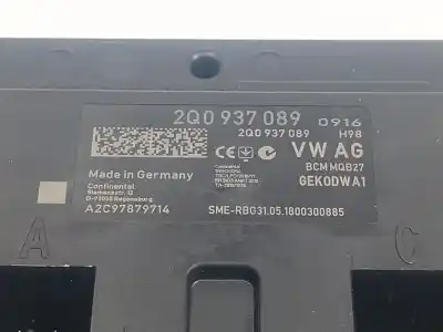 Автозапчастина б/у електронний модуль для seat arona (kj7, kjp) 1.0 tsi посилання на oem iam 2q0937089  2q0937089