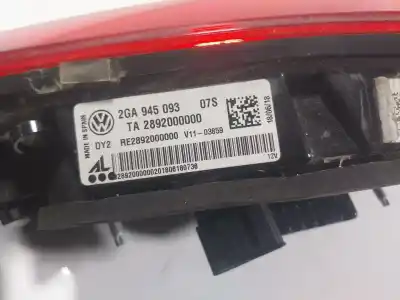 Pezzo di ricambio per auto di seconda mano luce di coda interna sinistra per volkswagen t-roc (a11, d11) 1.0 tsi riferimenti oem iam 2ga945093  2ga945093