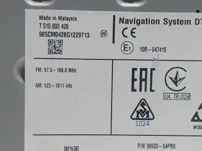 Second-hand car spare part gps navigation system for suzuki vitara (ly) 1.6 (apk 416) oem iam references   7515000428h