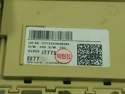 Second-hand car spare part fuse box unit for kia xceed (cd) 1.0 t-gdi oem iam references 91953j7771  91953j7771