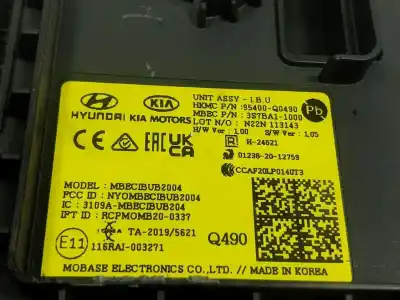 Pièce détachée automobile d'occasion module électronique pour hyundai bayon (bc3) 1.2 mpi références oem iam 95400q0490  95400q0490