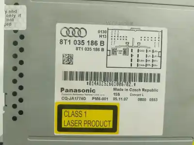 Автозапчастина б/у аудіо система / радіо cd для audi a4 b8 (8k2) 2.0 tdi посилання на oem iam 8t1035186bx  8t1035186b