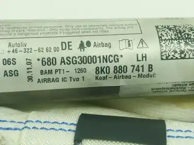Автозапчастина б/у передня ліва подушка безпеки для audi a4 b8 (8k2) 2.0 tdi посилання на oem iam 8k0880741f  8k0880741b