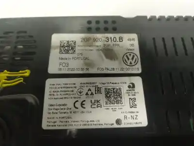 Автозапчастина б/у панель інструментів для volkswagen t-cross (c11) 1.0 tsi посилання на oem iam 2gp920310b  2gp920310b