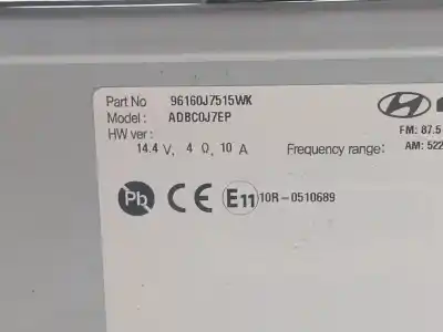 Автозапчастина б/у gps навігаційна система для kia xceed (cd) 1.0 t-gdi посилання на oem iam 96160j7515wk  96160j7515wk
