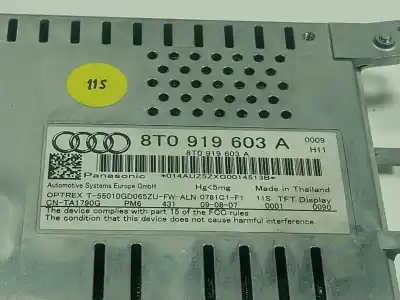Автозапчасти б/у многофункциональный дисплей за audi a4 b8 (8k2) 2.0 tdi ссылки oem iam 8t0919603a  8t0919603a