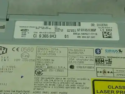 Автозапчастина б/у аудіо система / радіо cd для bmw 3 (f30, f80) 320 d посилання на oem iam 65129874336  936584301