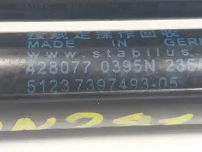 Автозапчастина б/у амортизатор капота для bmw x3 (g01, f97) xdrive 20 d посилання на oem iam 51237397493  739749305