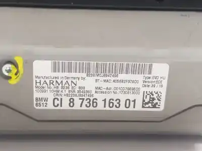 Peça sobressalente para automóvel em segunda mão sistema de áudio / rádio cd por bmw x3 (g01, f97) xdrive 20 d referências oem iam 65125b34043  873616301