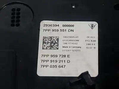 Автозапчастина б/у внутрішній лампа для porsche cayenne (92a) 3.0 diesel посилання на oem iam 7pp868404cm  7pp959551