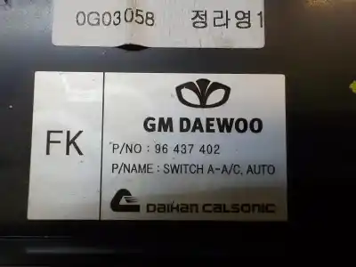 Peça sobressalente para automóvel em segunda mão comando de sofagem (chauffage / ar condicionado) por chevrolet aveo lt referências oem iam   