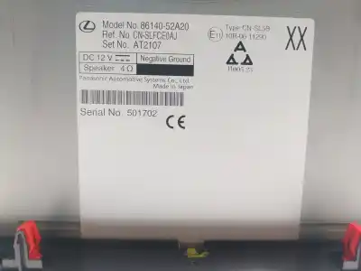 Автозапчасти б/у аудиосистема / радио cd за lexus lbx hybrid 1.5 vvti hybrid (mayh10l) ссылки oem iam 8614052a20  8614052a20