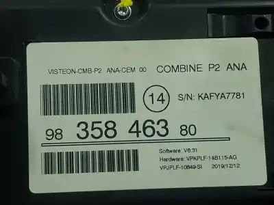 Автозапчастина б/у панель інструментів для peugeot 208 ii (ub_, up_, uw_, uj_) e-208 посилання на oem iam 9835846380  9835846380
