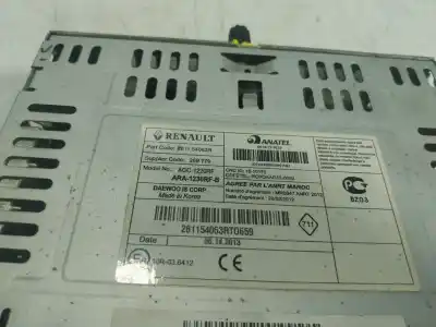 Автозапчастина б/у аудіо система / радіо cd для renault kangoo / grand kangoo ii (kw0/1_) 1.5 dci 75 (kw07, kw10, kw04) посилання на oem iam 281154063r  281154063r