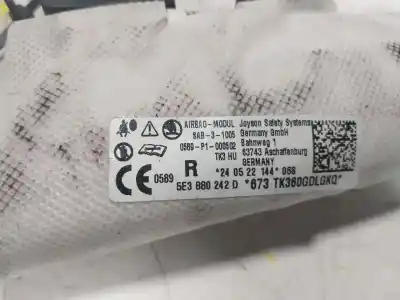 İkinci el araba yedek parçası ön sag yan hava yastigi için skoda octavia iv combi (nx5) 2.0 tdi oem iam referansları 5e3880242d  5e3880242d