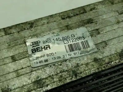 Second-hand car spare part intercooler for audi a4 b8 (8k2) 1.8 tfsi oem iam references 8k0145805g  8k0145805g