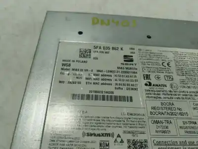 Автозапчасти б/у gps-навигационная система за cupra formentor (km7) 2.0 tdi ссылки oem iam 5fa035862k  5fa035862k