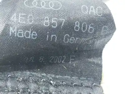 Second-hand car spare part central rear seat belt for audi a8 (4e2) 4.2 quattro oem iam references 4e0857806bqac  4e0857806b