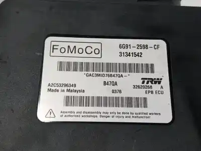 Second-hand car spare part electronic module for volvo v60 i (155) d3 oem iam references 31445314  6g912598cf