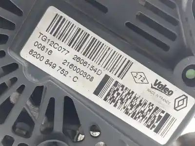 Pezzo di ricambio per auto di seconda mano alternatore per renault scénic iii (jz0/1_) 1.2 tce riferimenti oem iam 8200849752  8200849752