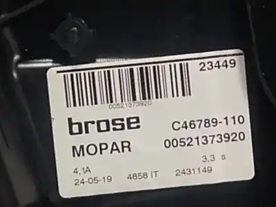 Автозапчастина б/у регулятор вікна передній лівий для jeep renegade suv (bu, b1, bv) 1.0 t-gdi посилання на oem iam   00521373920