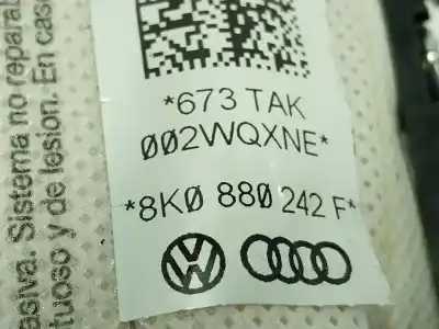 Pezzo di ricambio per auto di seconda mano airbag laterale anteriore destro per audi a4 b8 (8k2) 1.8 tfsi quattro riferimenti oem iam 8k0880242f  8k0880242f