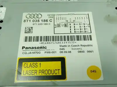 Автозапчасти б/у аудиосистема / радио cd за audi a4 b8 (8k2) 1.8 tfsi quattro ссылки oem iam 8t1035186c  8t1035186c