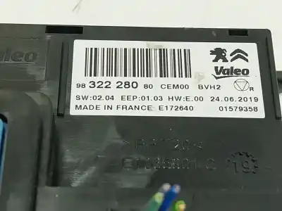 Автозапчастина б/у електронний модуль для citroen c4 cactus 1.2 thp 110 посилання на oem iam 1617406780  9832228080