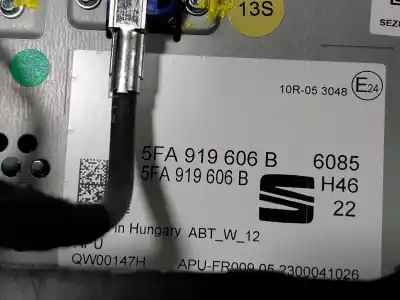 Second-hand car spare part multifunction display for cupra leon (kl1) 1.5 tsi oem iam references 5fa919606b041  5fa919606b