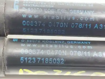 Peça sobressalente para automóvel em segunda mão amortecedor do capô por bmw 7 (f01, f02, f03, f04) 740 d xdrive referências oem iam 51237185032  51237185032