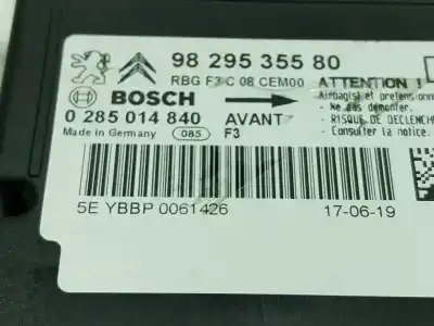 Автозапчасти б/у блок управления подушками безопасности за citroen c4 cactus 1.2 thp 110 ссылки oem iam 9829535580  9829535580