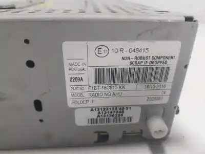 Peça sobressalente para automóvel em segunda mão sistema de áudio / rádio cd por ford focus iii 1.0 ecoboost referências oem iam 2369093  f1bt18c815kk