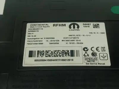 Автозапчастина б/у електронний модуль для jeep renegade suv (bu, b1, bv) 1.0 t-gdi посилання на oem iam   52088415