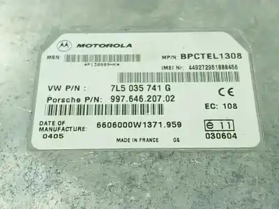 Second-hand car spare part electronic module for porsche cayenne (typ 9pa) 4.5 v8 cat oem iam references 99764620702  7l5035741g