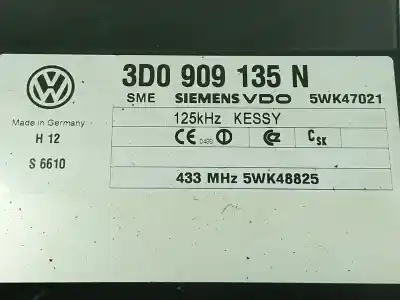 Second-hand car spare part electronic module for porsche cayenne (typ 9pa) 4.5 v8 cat oem iam references   3d0909135n