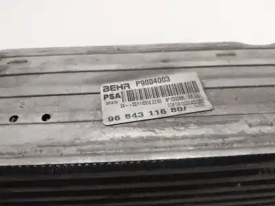 Second-hand car spare part intercooler for citroen c-elysee (dd_) 1.6 hdi 92 oem iam references 0384n7  9684311680