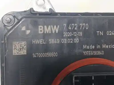 Автозапчастина б/у блок управління ксеноновими фарами для bmw x3 (g01, f97) xdrive 20 d mild-hybrid посилання на oem iam 63117472763  7472770