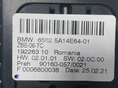 Автозапчастина б/у многофункційне управління для bmw x3 (g01, f97) xdrive 20 d mild-hybrid посилання на oem iam 65825a3b1e2  5a14e6401