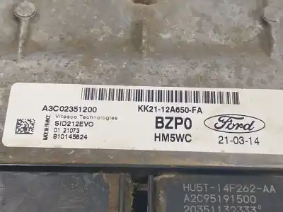 Second-hand car spare part ecu engine control for ford transit custom v362 autobús (f3) 2.0 ecoblue oem iam references 2412881  kk2112a650fa