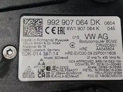 Second-hand car spare part electronic module for porsche panamera (971) 2.9 4 e-hybrid (97abe1, 97bbe1) oem iam references 992907064ck  992907064dk