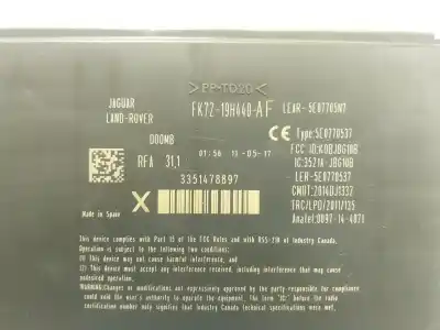 Автозапчасти б/у электронный модуль за land rover range rover evoque (l538) 2.0 d 4x4 ссылки oem iam   fk7219h440af